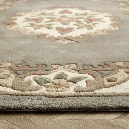 Shensi Grey Medallion Rug