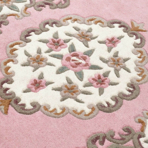 Shensi Pink Medallion Rug