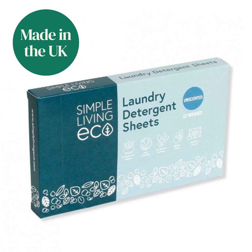 Simple Living Eco Laundry Detergent Sheets | 32 Washes | Made In UK