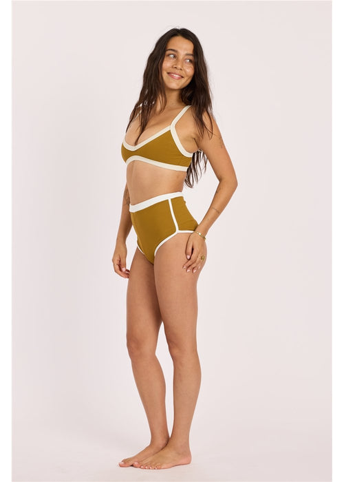Sisstr Rising Tides High Waist Short Bikini Bottom