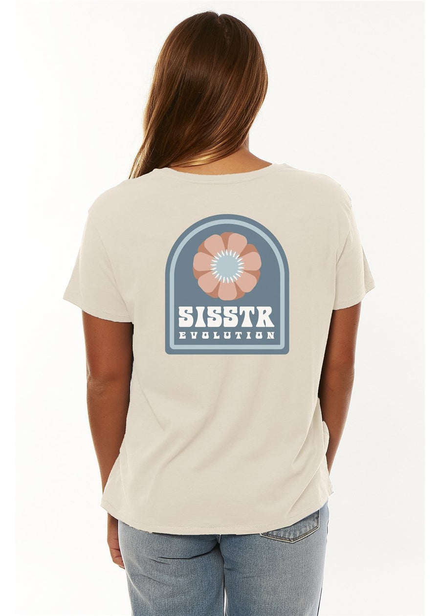 Sisstrevolution Blosom SS Knit Boyfriend Tee