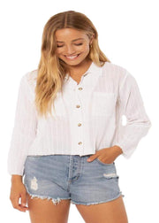 Sisstrevolution Island Tides woven top