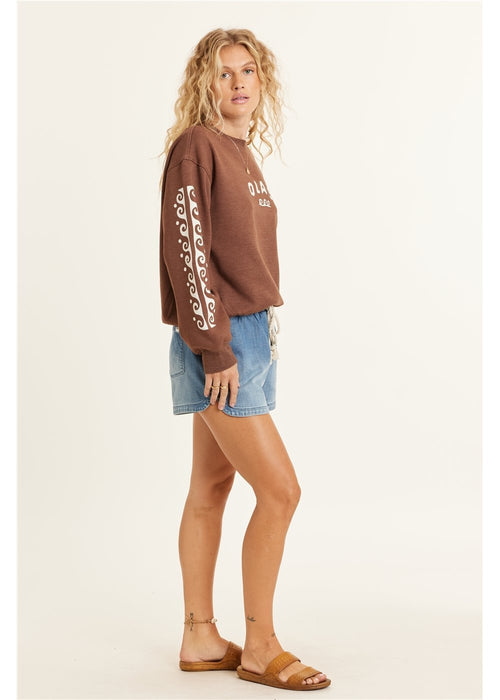 Sisstr Lucia Long Sleeve Fleece Crew