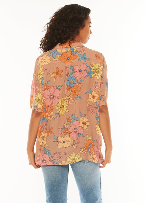 Sisstr Stay Stoked SS Woven Top
