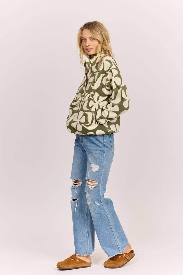 Sisstr Waves in Bloom Fleece