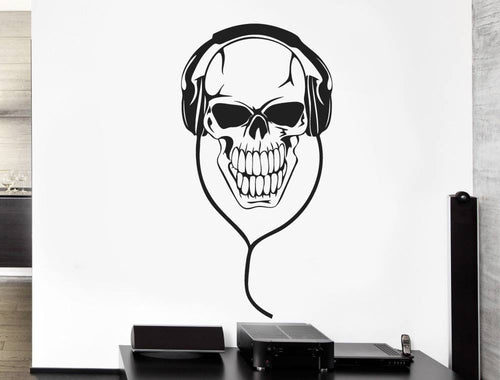 Music Skull Wall Sticker