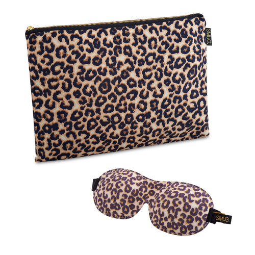 Contoured Sleep Mask & Accessories Bag Set - Various Prints