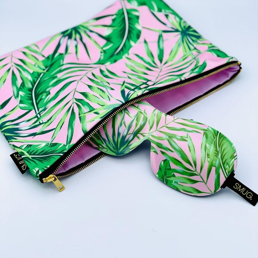 Contoured Sleep Mask & Accessories Bag Set - Various Prints
