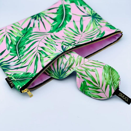 Contoured Sleep Mask & Accessories Bag Set - Various Prints