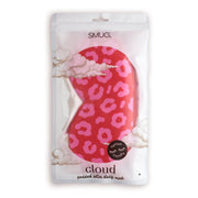 Cloud Padded Satin Sleep Mask - Red Leopard Print