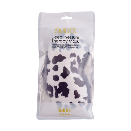 Lavender Deep Pressure Therapy Mask - Cow Print