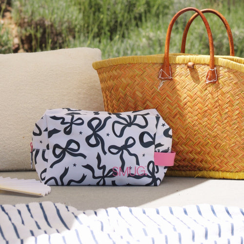 Wash Bag - Bows Print
