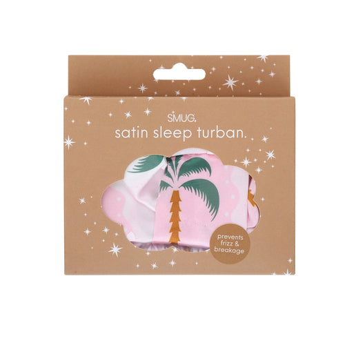 Satin Sleep Turban, Palm Dream