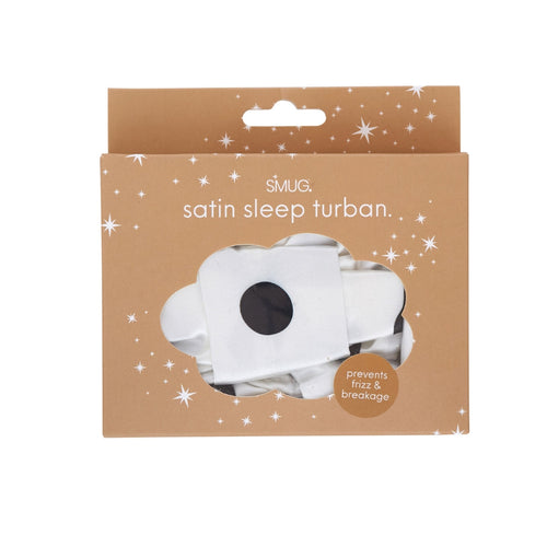 Satin Sleep Turban, Pin-Up Polka Dot