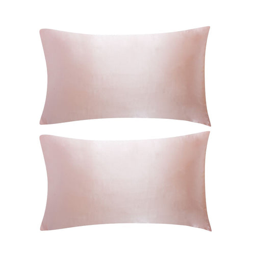 Satin Pillowcases Set - Pink