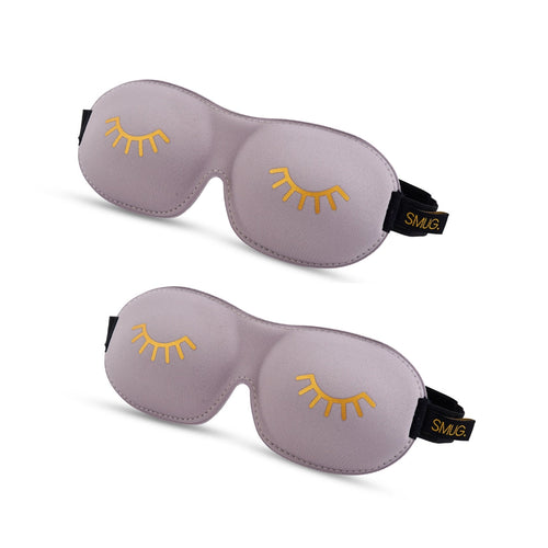 Contoured Sleep Mask Twin Pack Sets - Various Designs