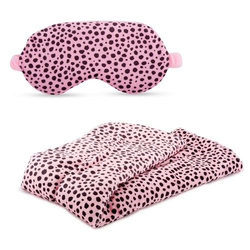 Soothing Lavender Set  - Pink Dalmatian Print