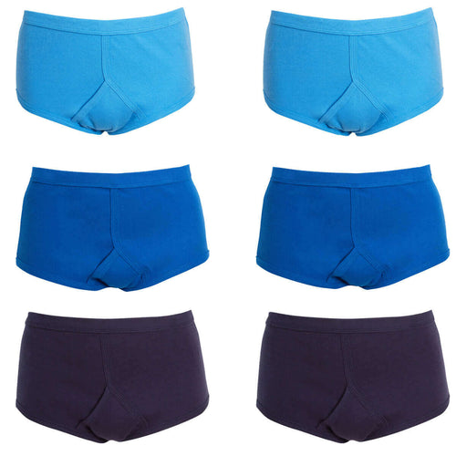 Sock Stack Men's 6 Pack Cotton Y-Front Briefs White 100% Cotton Soft Stretch Waistband