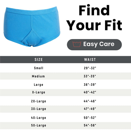 Sock Stack Men's 6 Pack Cotton Y-Front Briefs White 100% Cotton Soft Stretch Waistband