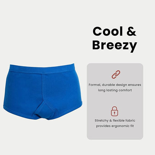 Sock Stack Men's 6 Pack Cotton Y-Front Briefs White 100% Cotton Soft Stretch Waistband