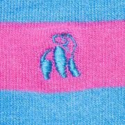 Pink and Blue Striped Bamboo Socks
