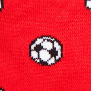 Red Football Bamboo Socks