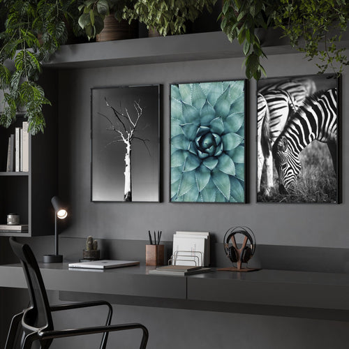 Soothing Wall Art | Set of 3 African Wildlife Wall art Prints
