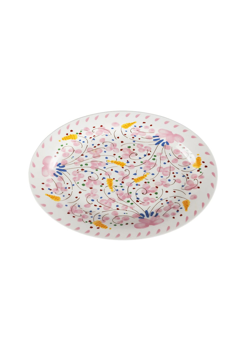 Springtime Meadow Oval Serving Plate