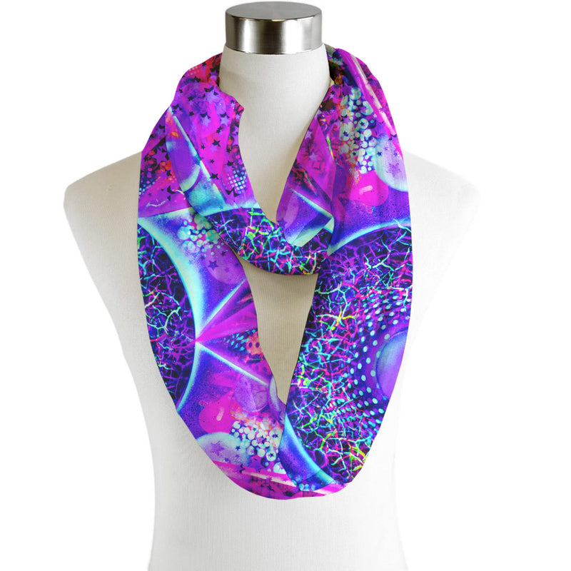 Penny Banger Trippy Star- Infinity Scarf - Chiffon