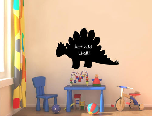 Stegosaurus Dinosaur Chalkboard Wall Sticker