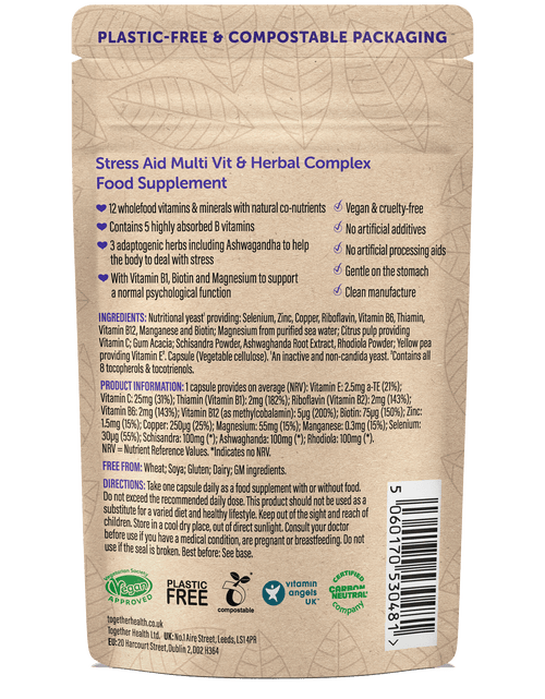 Stress Aid – Stress Supplement – 30 Capsules