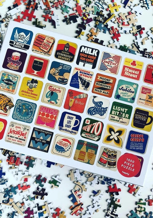 Stylish Vintage Beer Puzzle