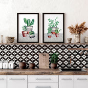 Kitchen prints | set of 2 Succulents wall art prints