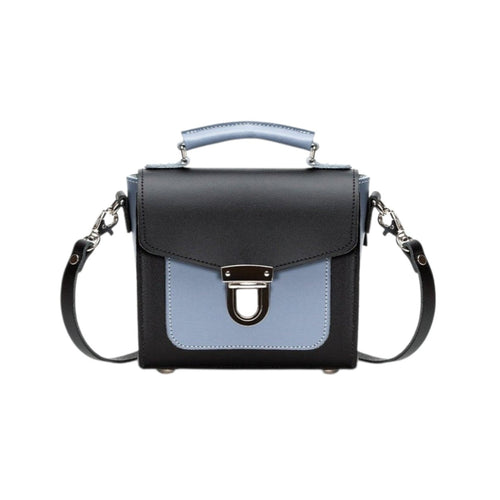 Handmade Leather Sugarcube Handbag - Mocha Mauve
