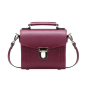 Handmade Leather Sugarcube Handbag - Oxblood