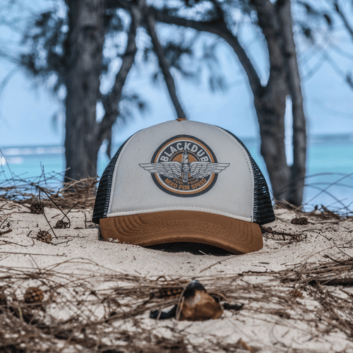 Black Dub Garage Circle Wings Trucker Hat