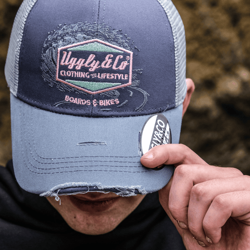 Purple Surf Diamond Trucker Hat