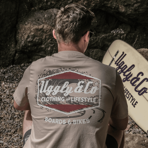 Beige Surf Diamond Tee