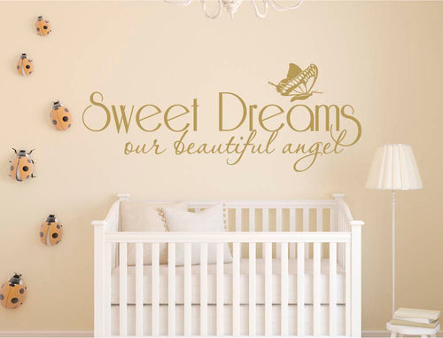 Sweet Dreams My Beautiful Angel Wall Sticker