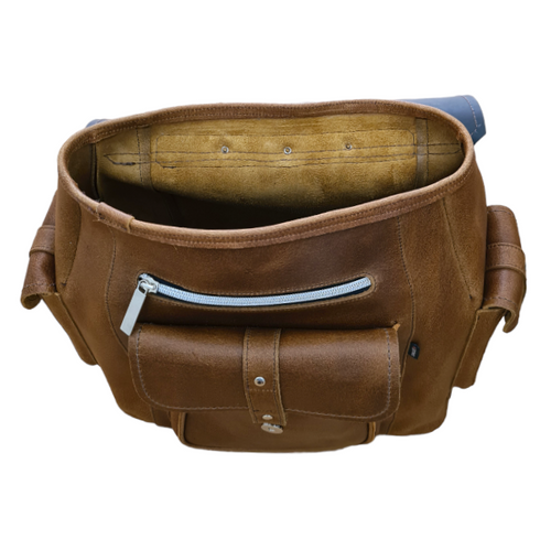 Men's Leather Tannery Backpack - Tan