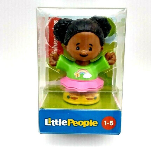 Fisher Price Little People TESSA Pink Skirt Green Top Rainbow Graphic