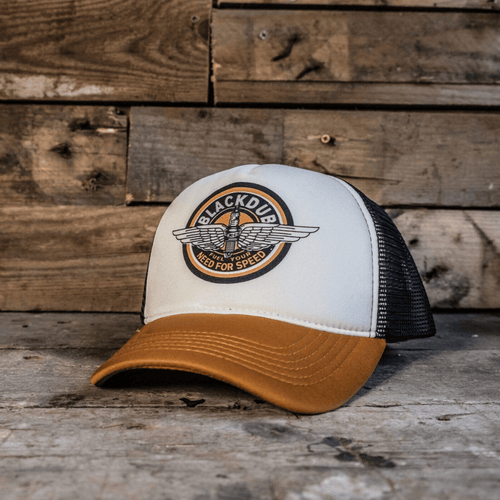 Black Dub Garage Circle Wings Trucker Hat