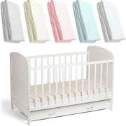 Toddler / Junior Fitted Sheet 100% Cotton 140x70cm - Pack Of 2