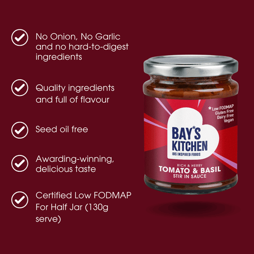 Tomato & Basil Stir-in Sauce 260g – Low FODMAP & Gluten Free
