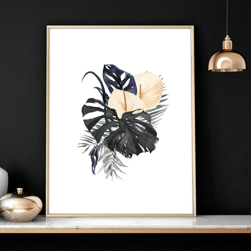 Framed Pictures for Bedroom – Set of 3 Tropical Prints