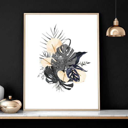 Framed Pictures for Bedroom – Set of 3 Tropical Prints