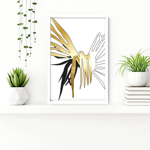 Wall Pictures for Bathroom | Tropical Gold Set of 3