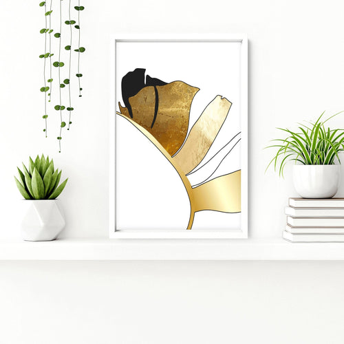 Wall Pictures for Bathroom | Tropical Gold Set of 3