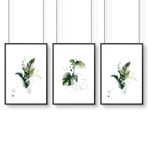 Large pictures for the living room | set of 3 framed wall art