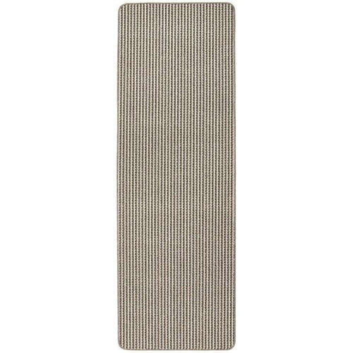 Twist Stripe Washable Mat or Runner Beige